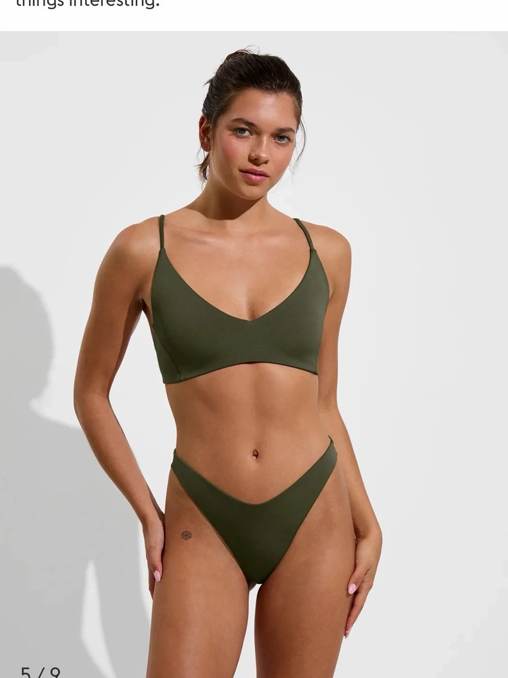 Left On Friday Martini Green Bikini Bottoms